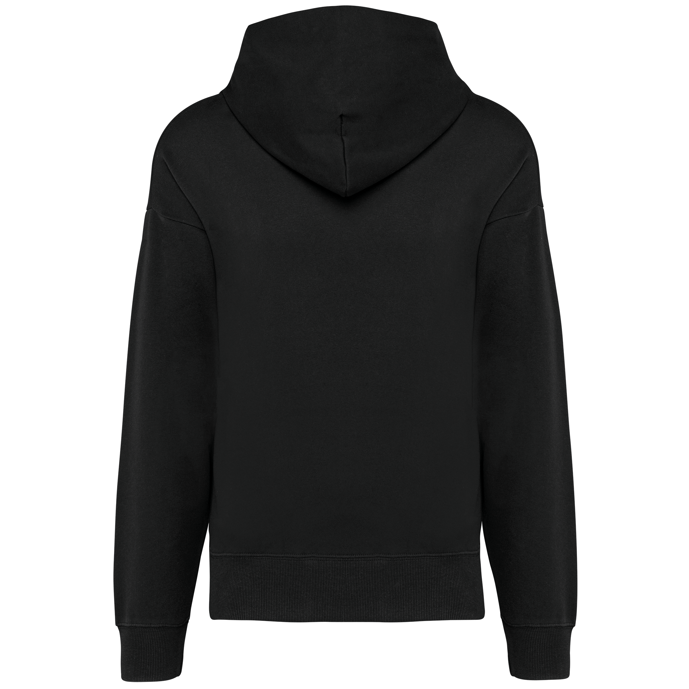 Hoodie oversize molleton Black — dos