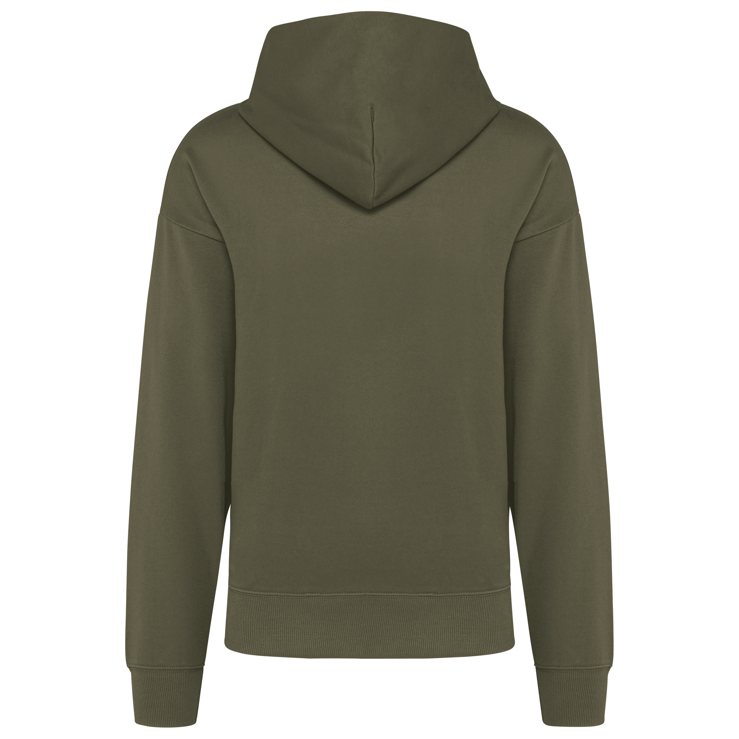 Hoodie oversize molleton Light Khaki — dos