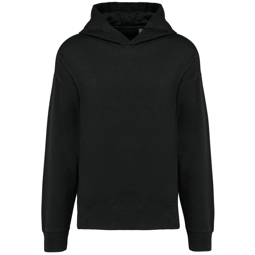 Hoodie oversize molleton Black — face