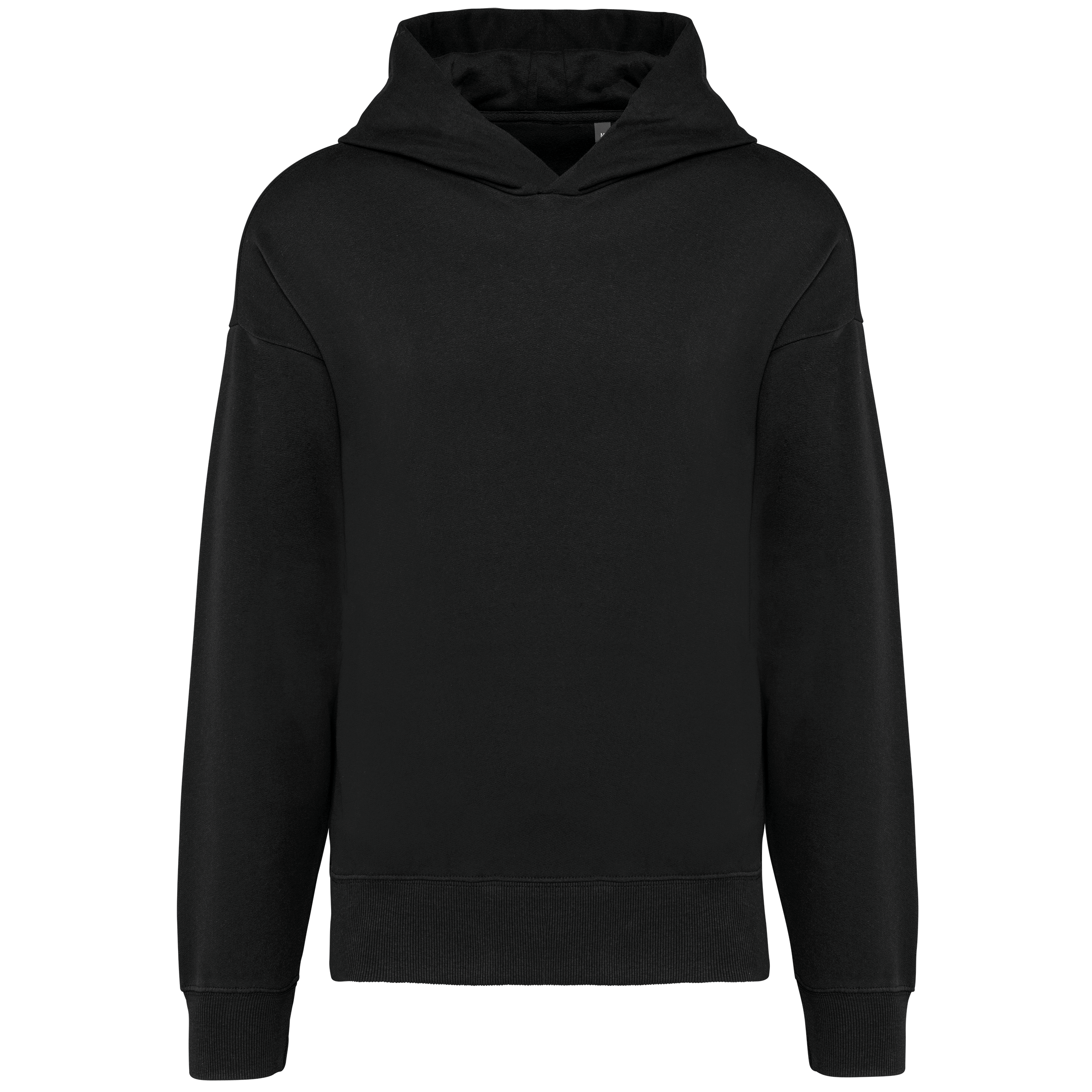 Hoodie oversize molleton Black — face