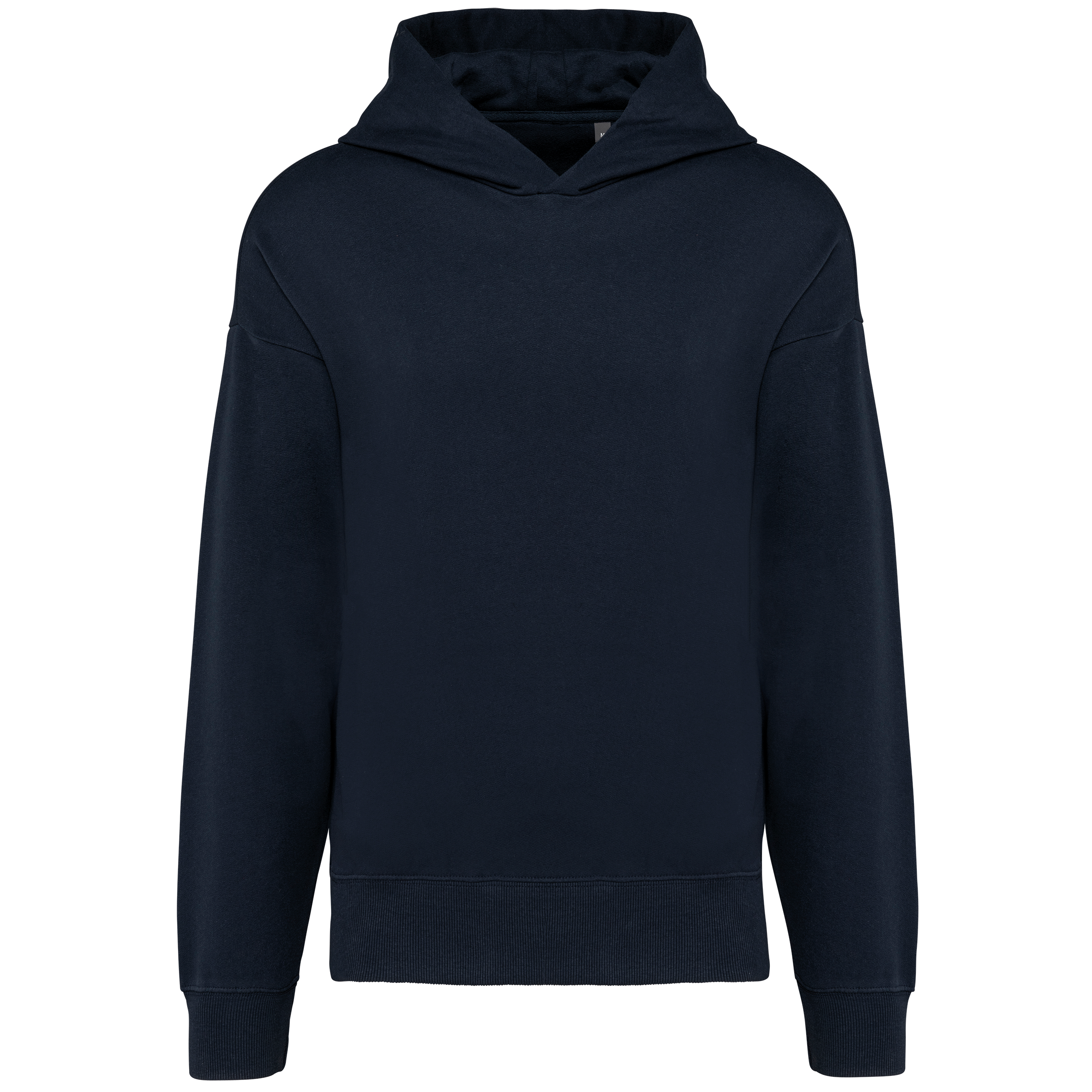 Hoodie oversize molleton Navy — face