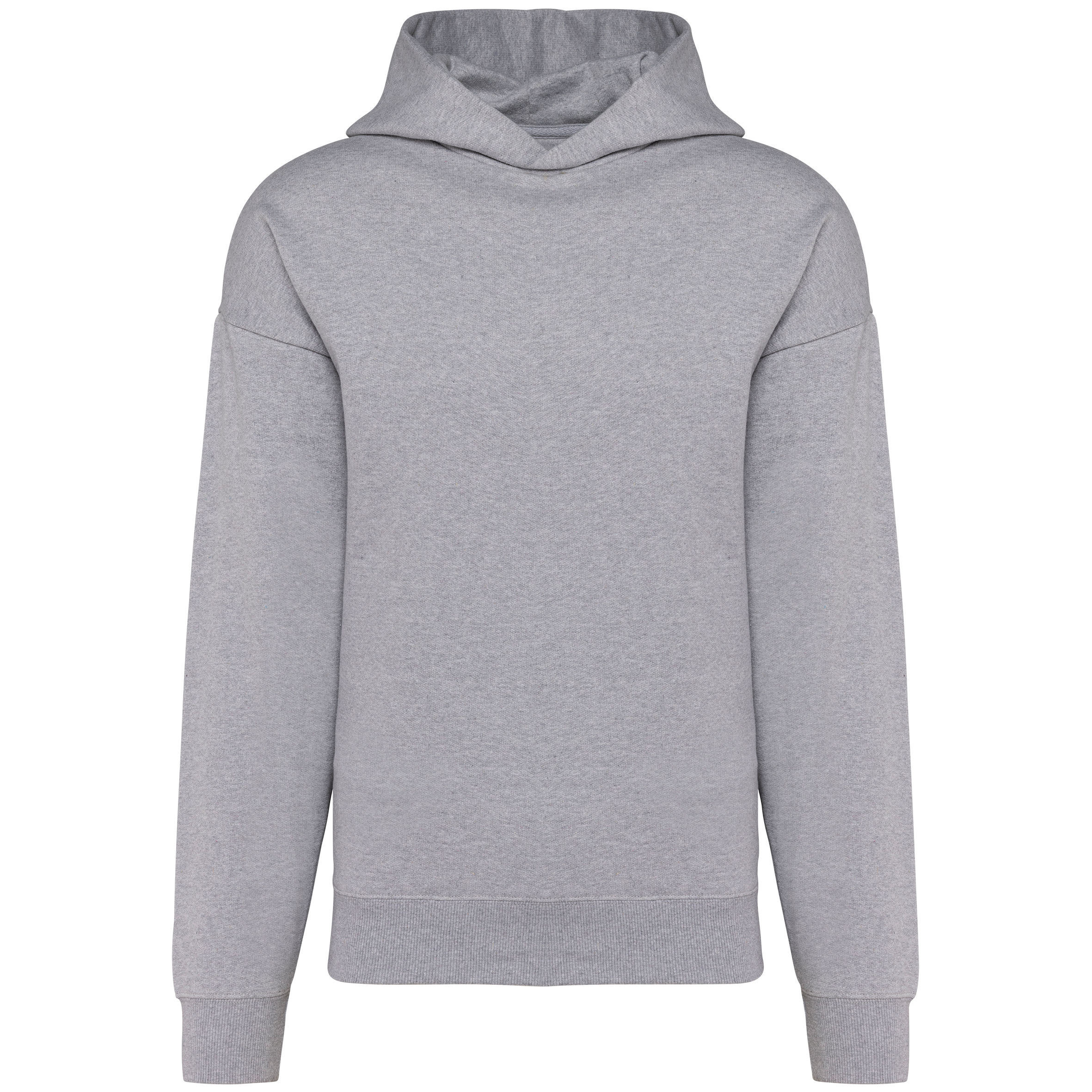 Hoodie oversize molleton Oxford Grey — face