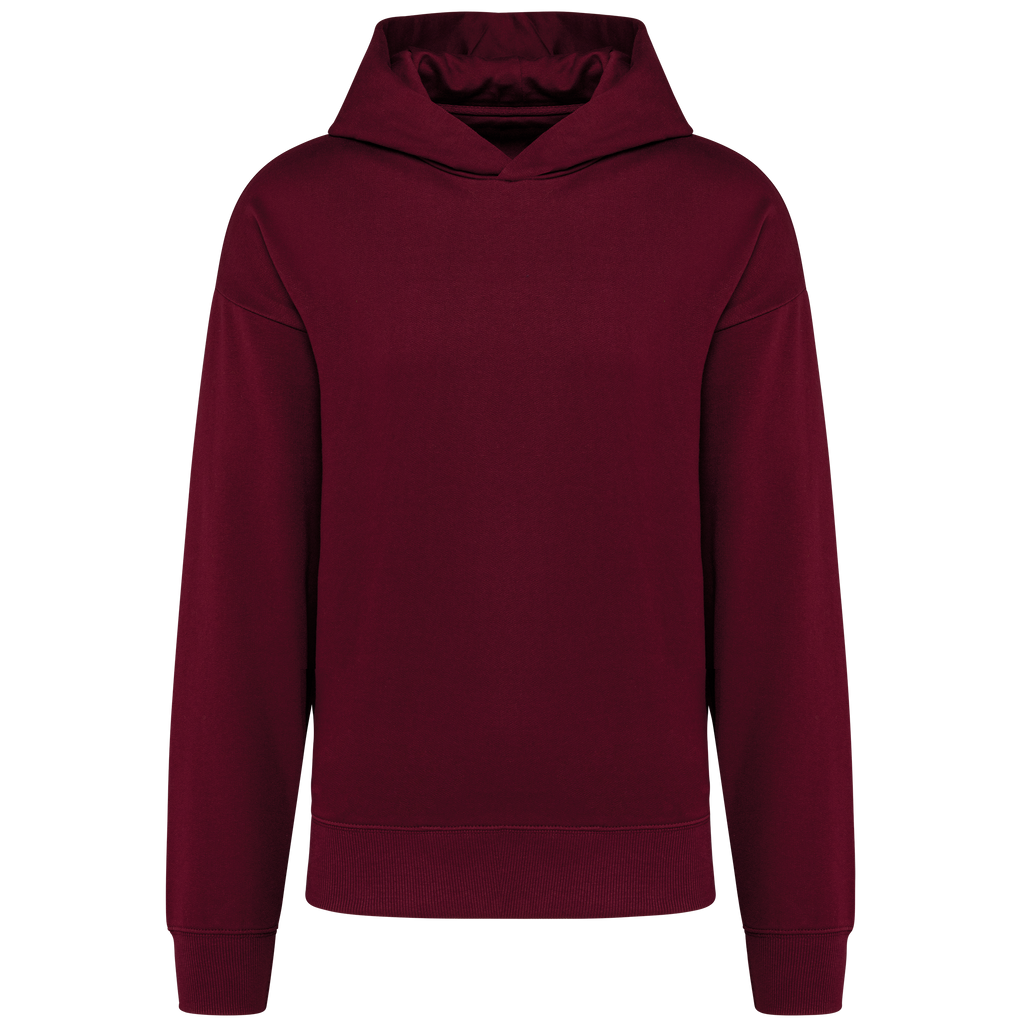 Hoodie oversize molleton Wine — face