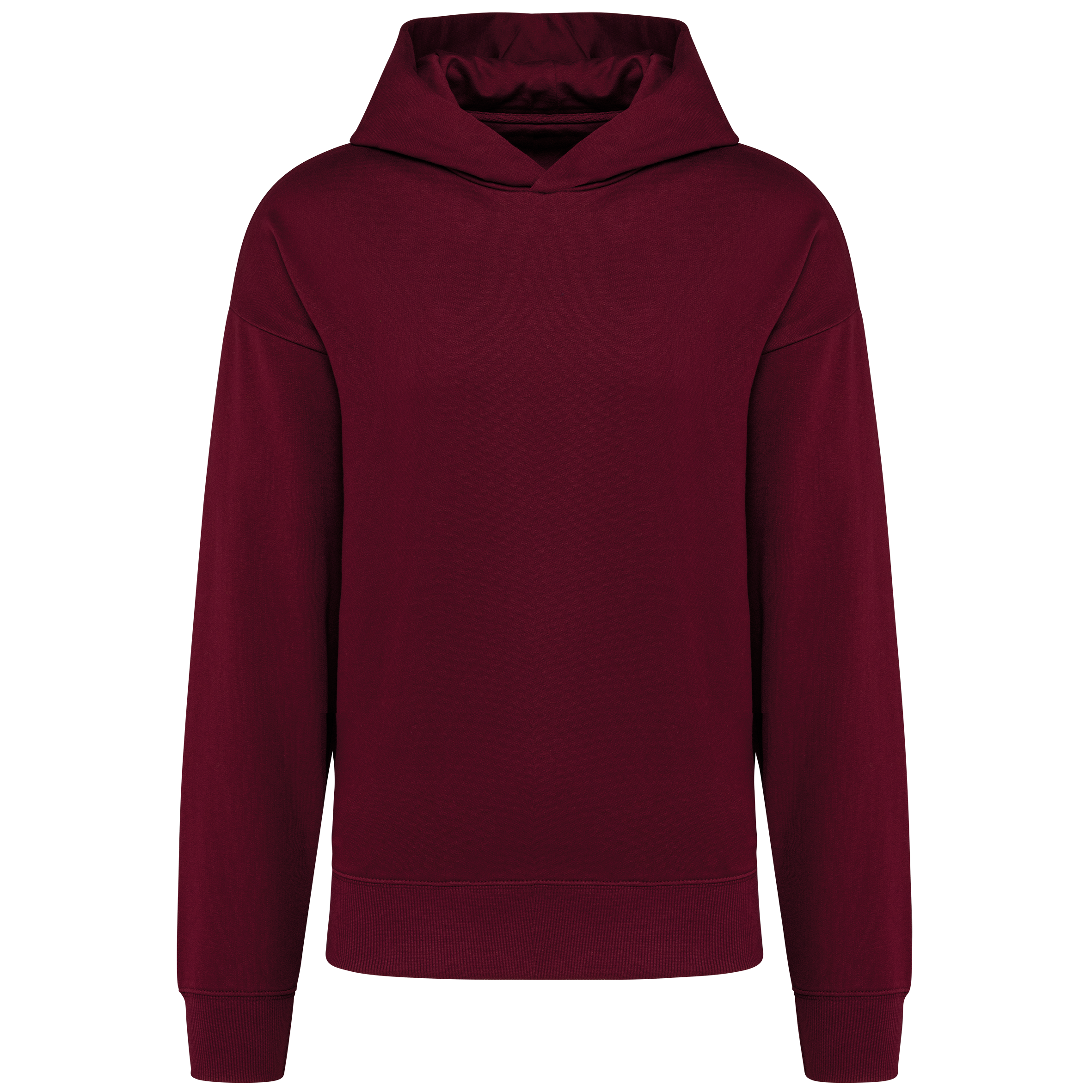 Hoodie oversize molleton Wine — face