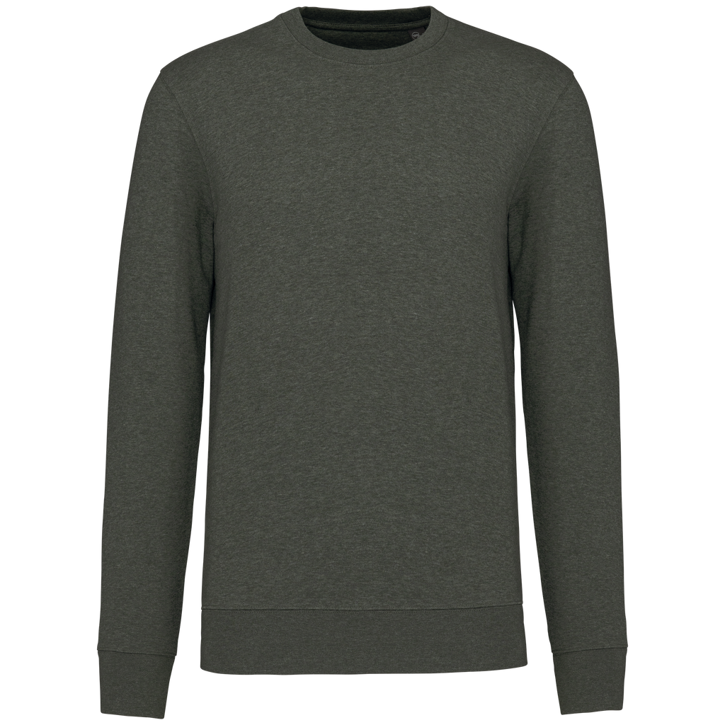 Sweatshirt col rond unisexe — Green Marble Heather