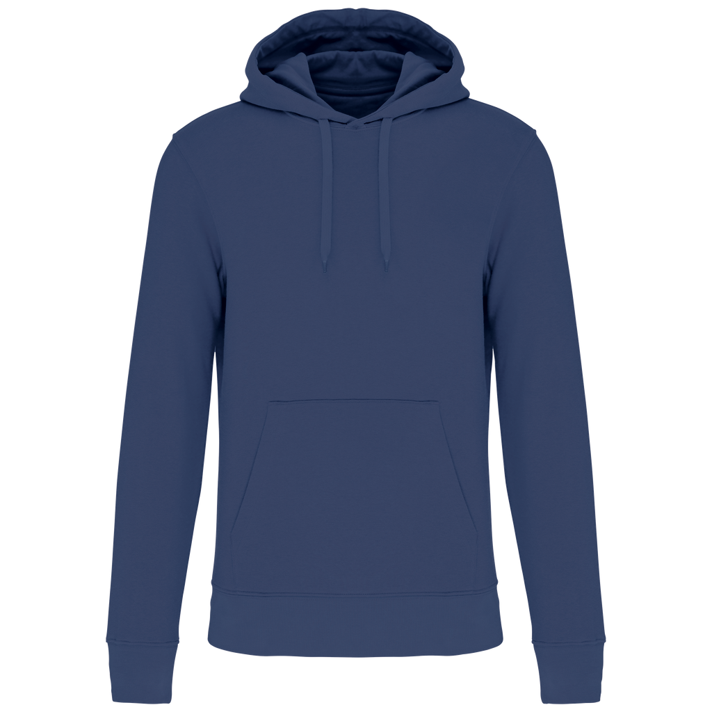 Hoodie coton bio homme — Deep Blue