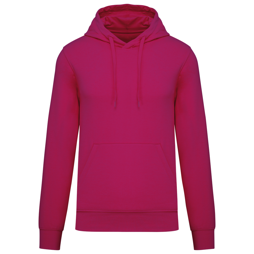 Hoodie coton bio homme — Fuchsia