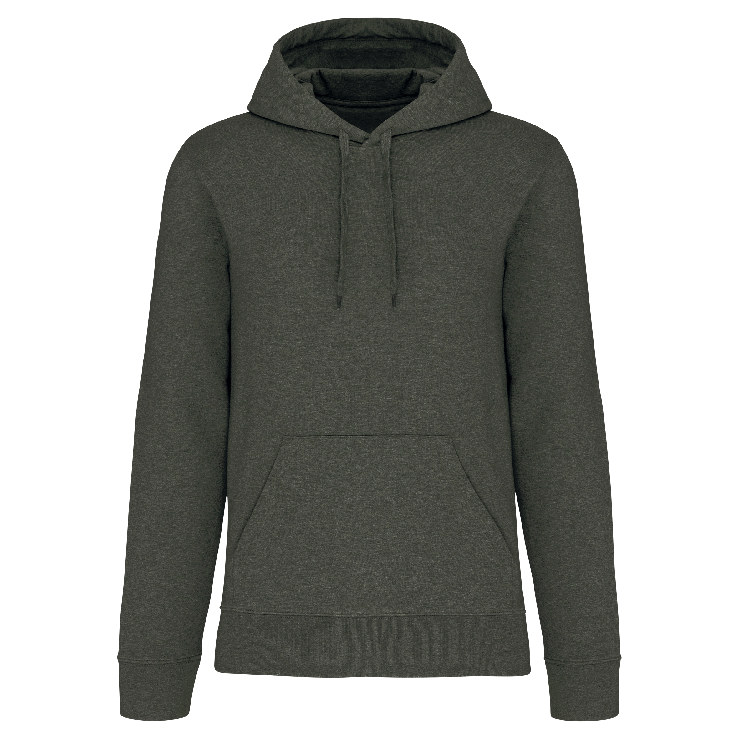 Hoodie coton bio homme — Green Marble Heather