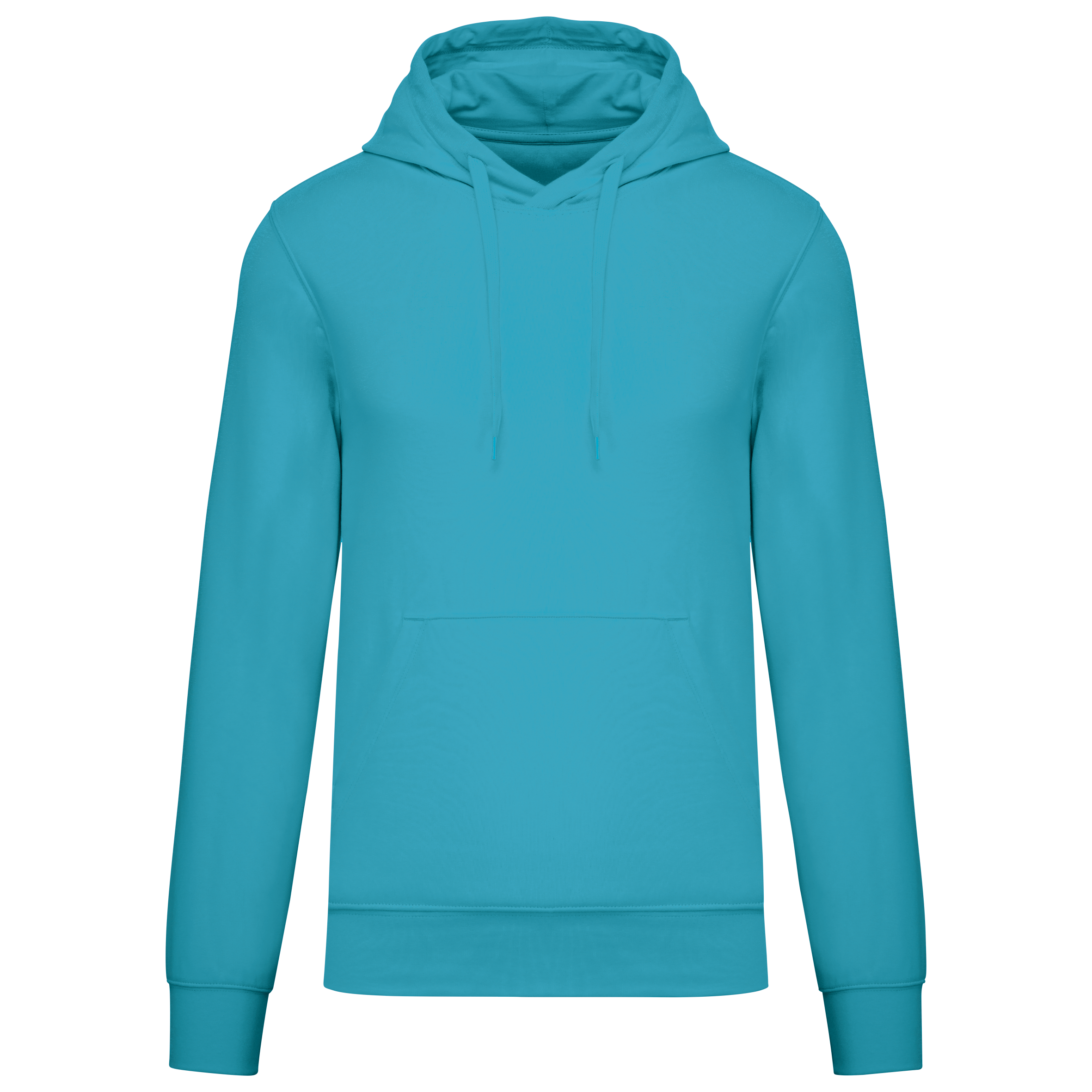 Hoodie coton bio homme — Sea Turquoise