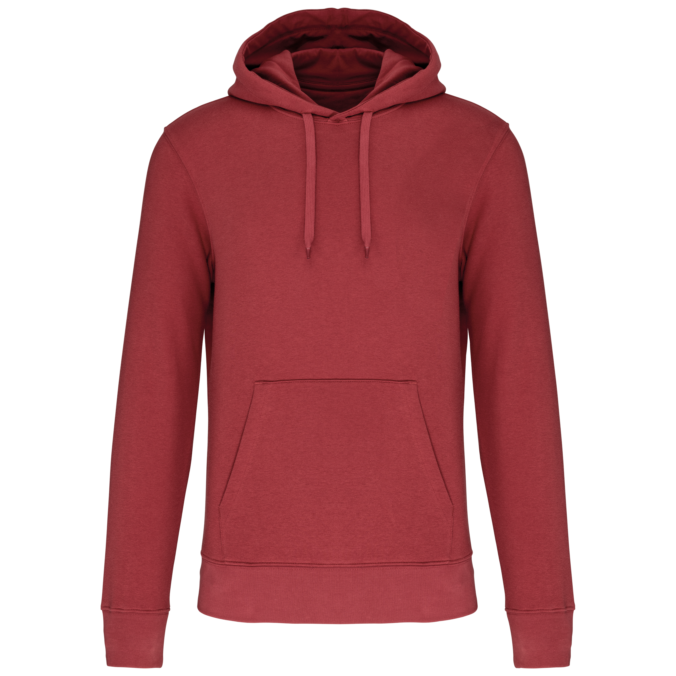 Hoodie coton bio homme — Terracotta Red