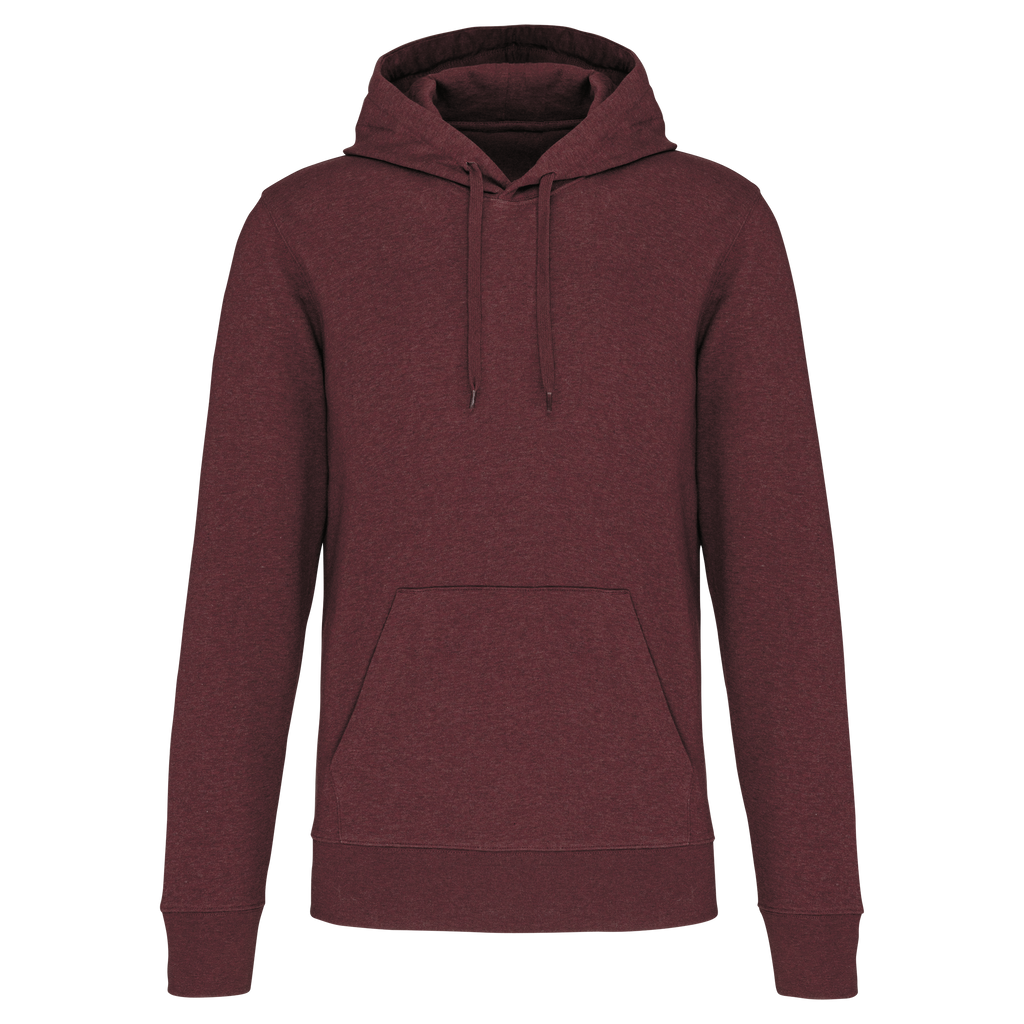 Hoodie coton bio homme — Wine Heather