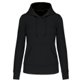 Hoodie coton bio femme — Black, face