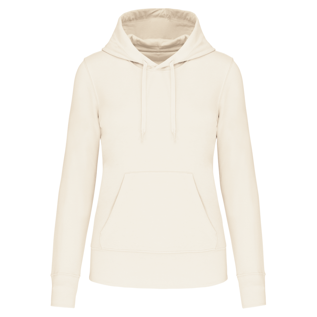 Hoodie coton bio femme — Coconut Milk, face