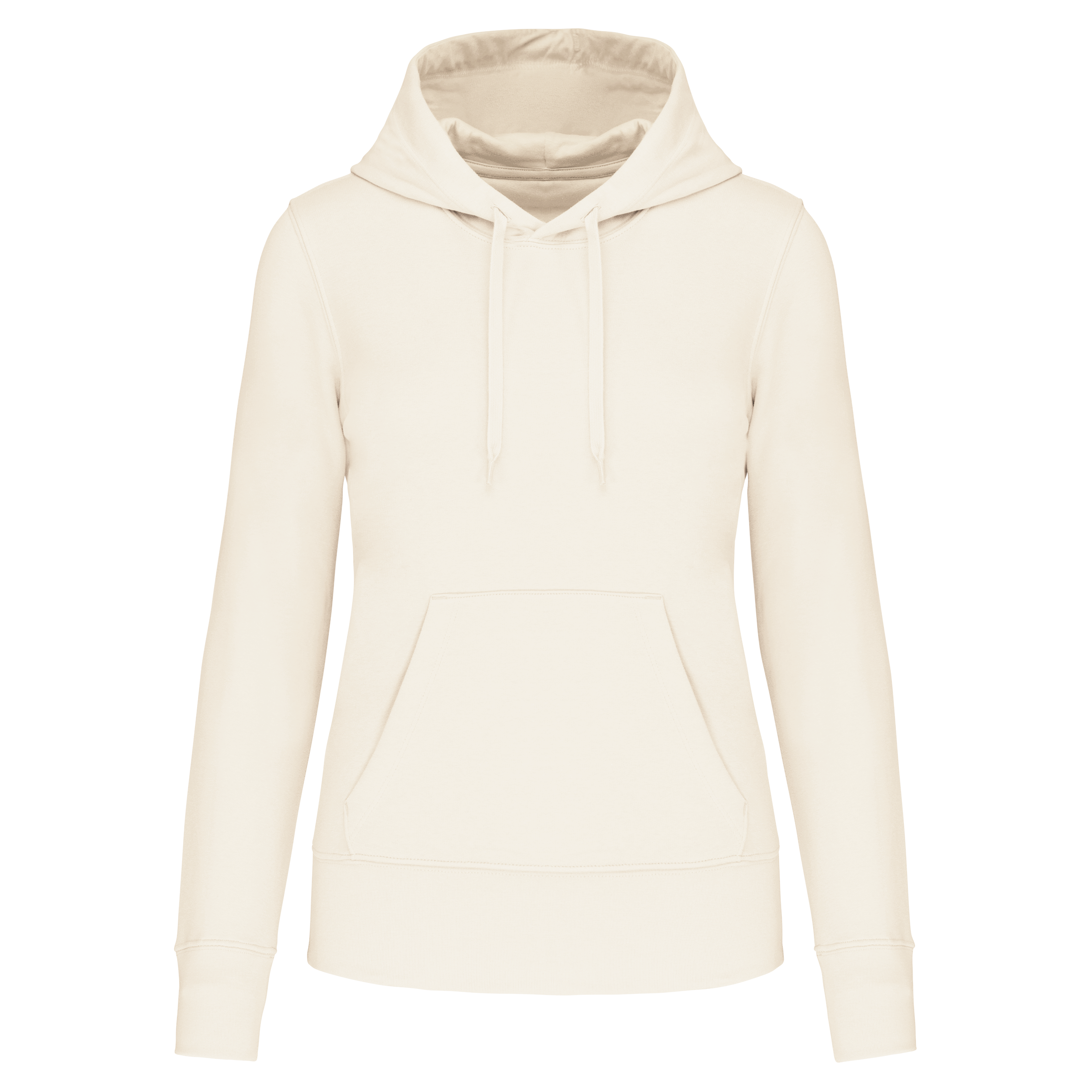 Hoodie coton bio femme — Coconut Milk, face