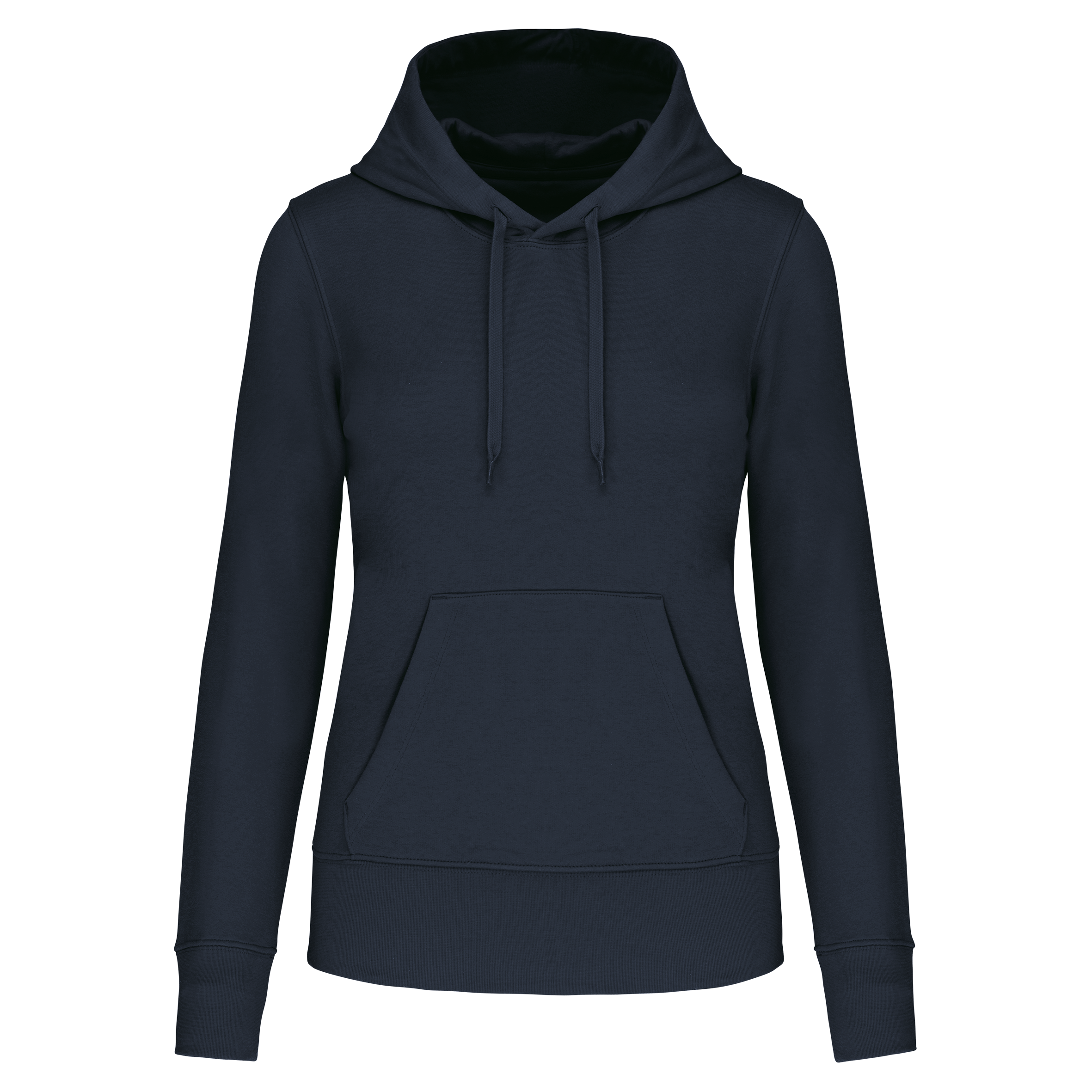 Hoodie coton bio femme — Navy, face