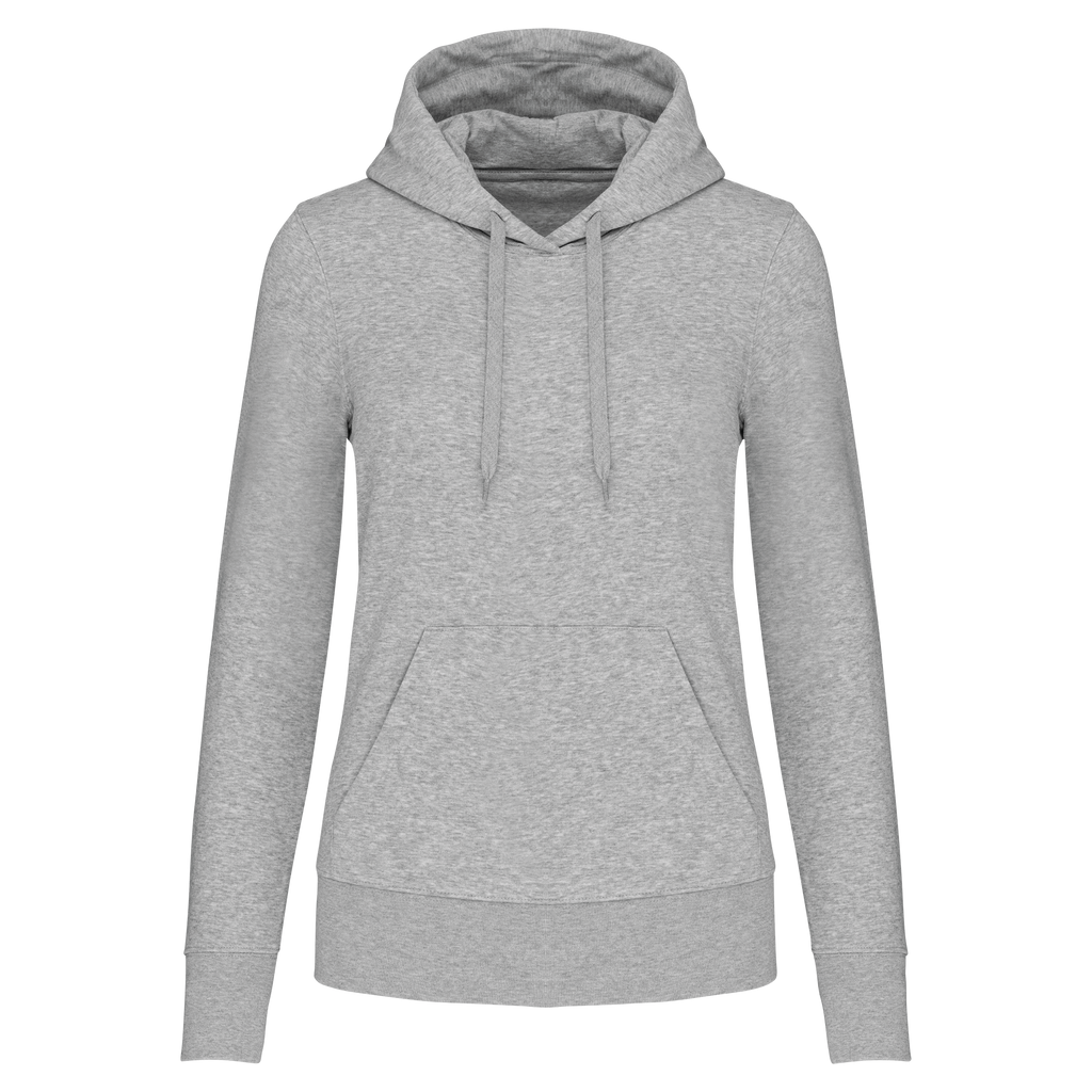 Hoodie coton bio femme — Oxford Grey, face
