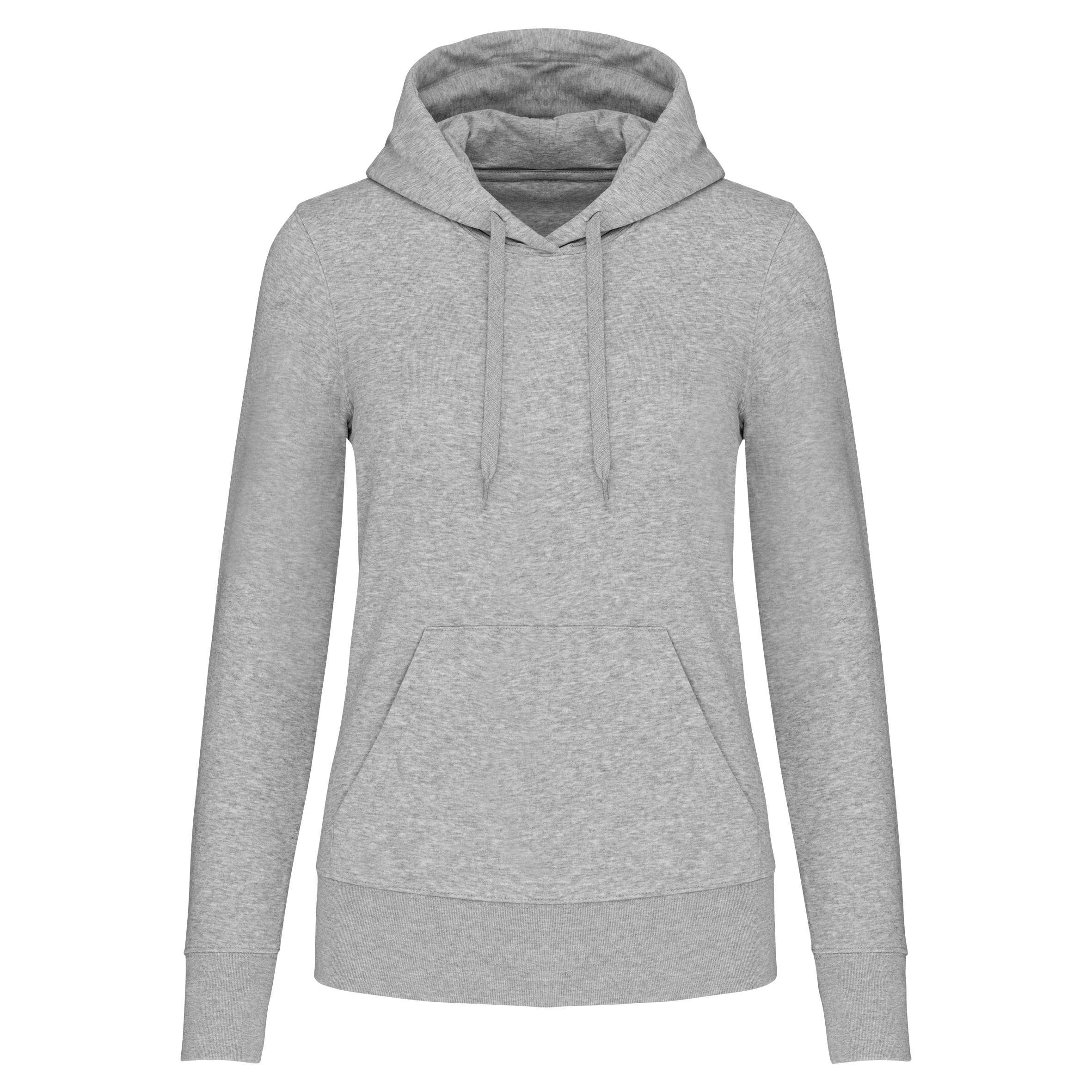 Hoodie coton bio femme — Oxford Grey, face