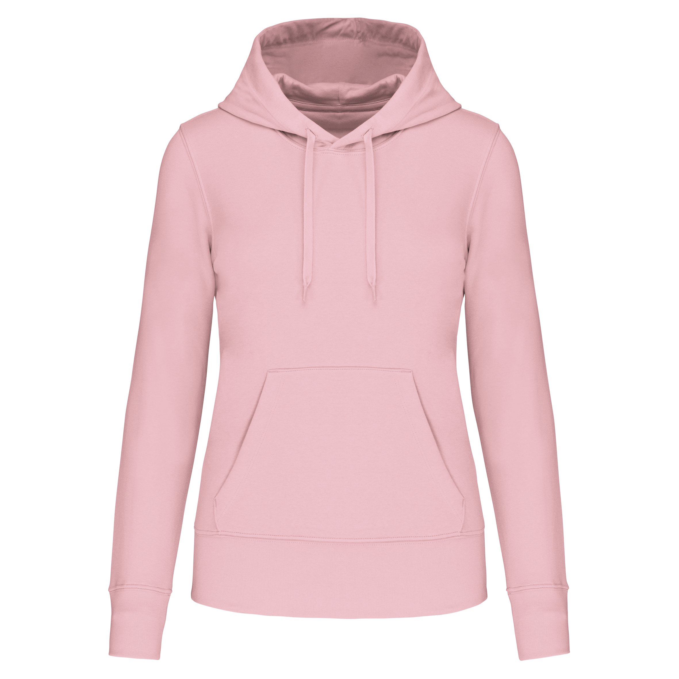 Hoodie coton bio femme — Pale Pink, face