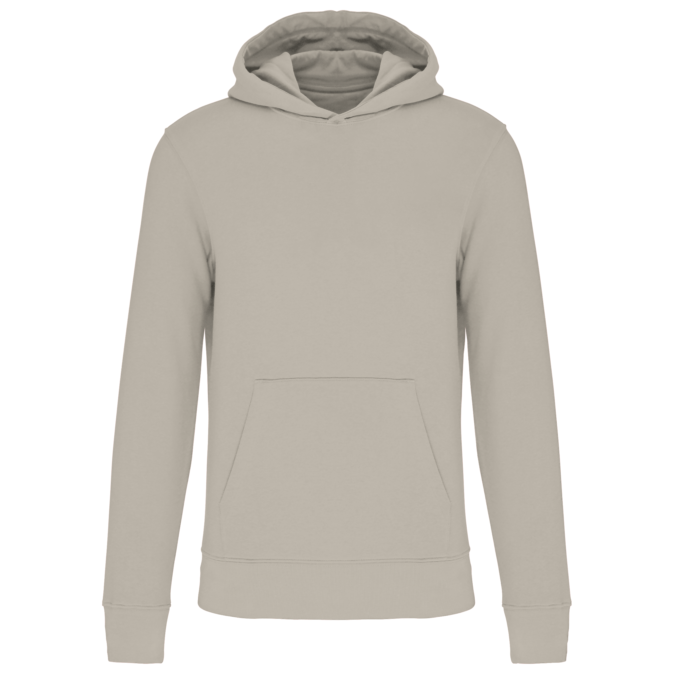 Sweat à capuche coton bio enfant — Clay, face