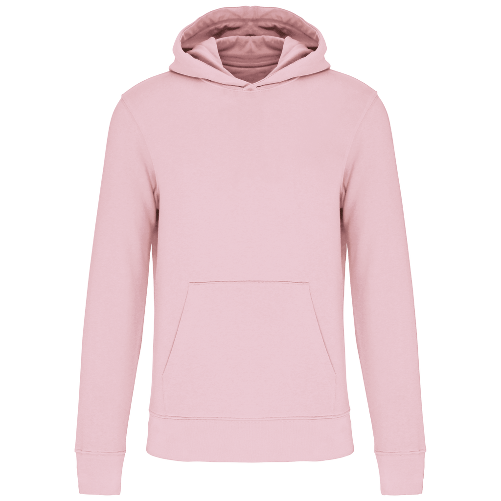 Sweat à capuche coton bio enfant — Pale Pink, face