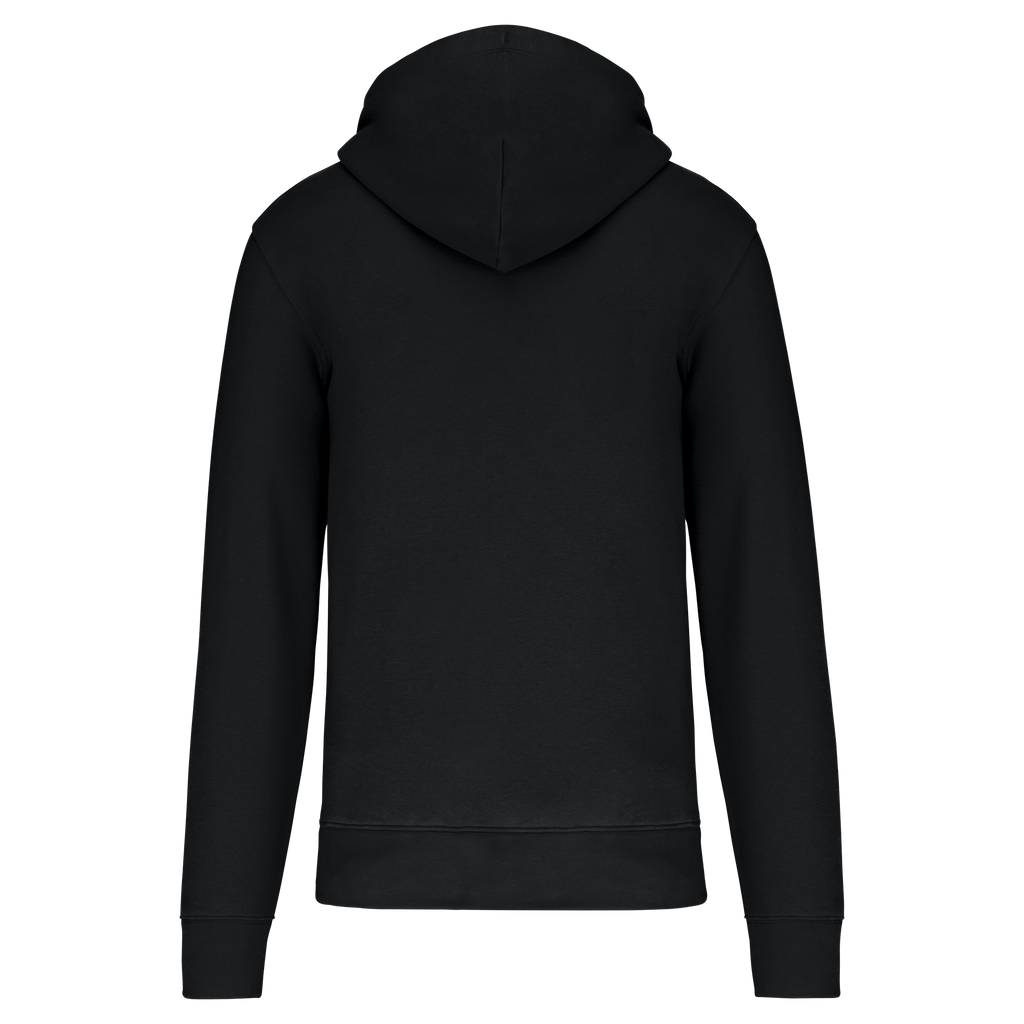 Veste zippée à capuche homme Black dos
