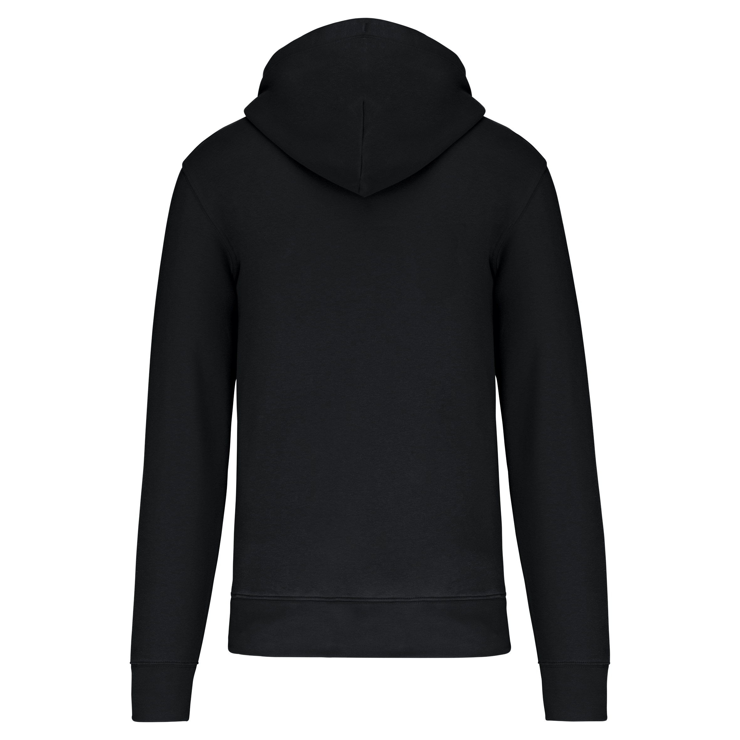 Veste zippée à capuche homme Black dos