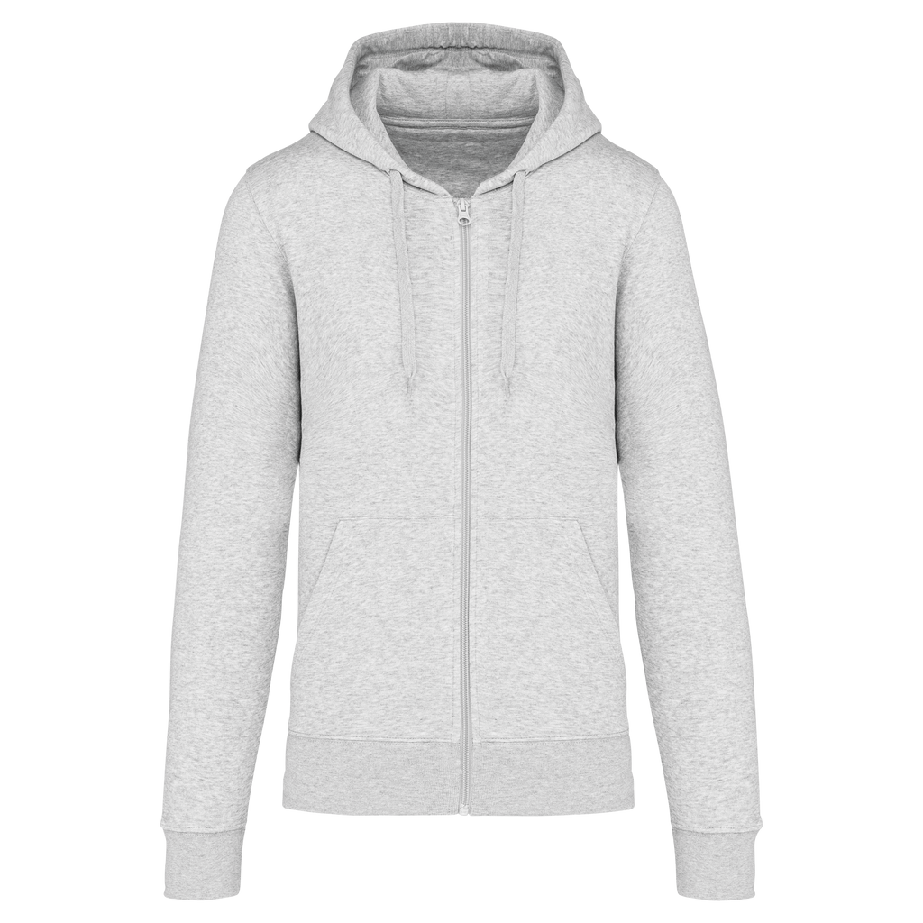 Veste zippée à capuche homme Ash Heather face