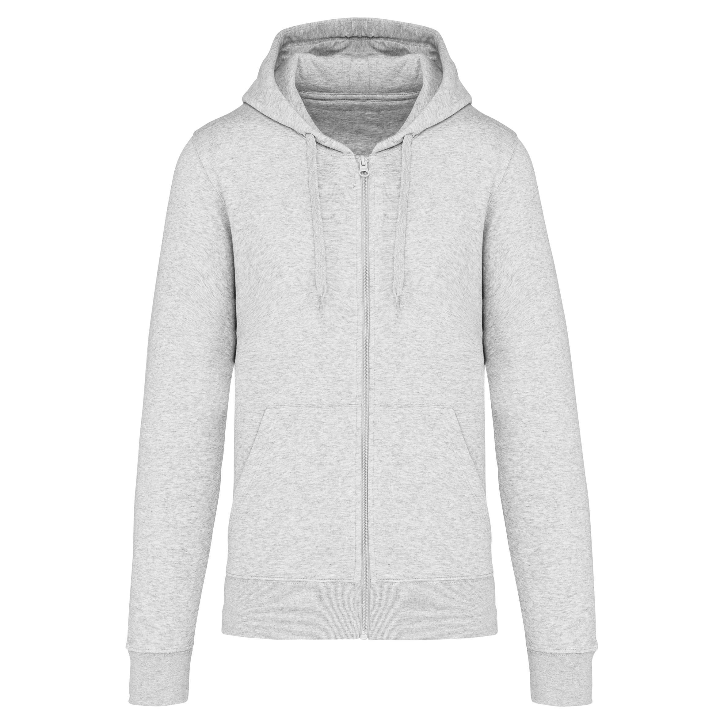 Veste zippée à capuche homme Ash Heather face