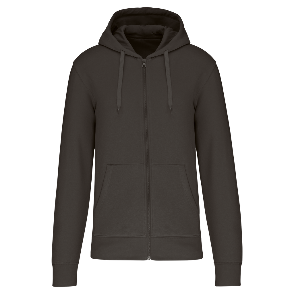 Veste zippée à capuche homme Dark Grey face