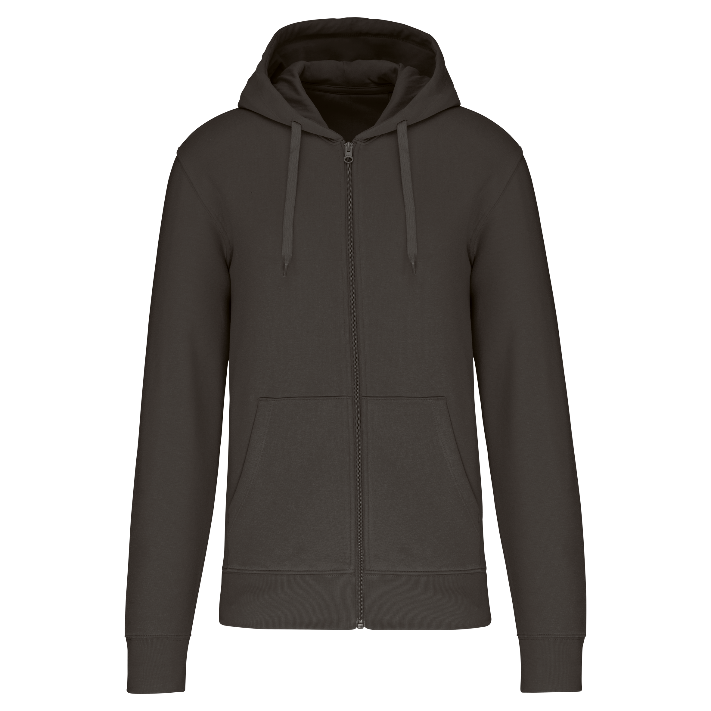 Veste zippée à capuche homme Dark Grey face