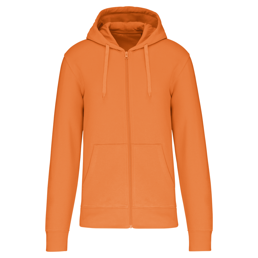 Veste zippée à capuche homme Light Orange face