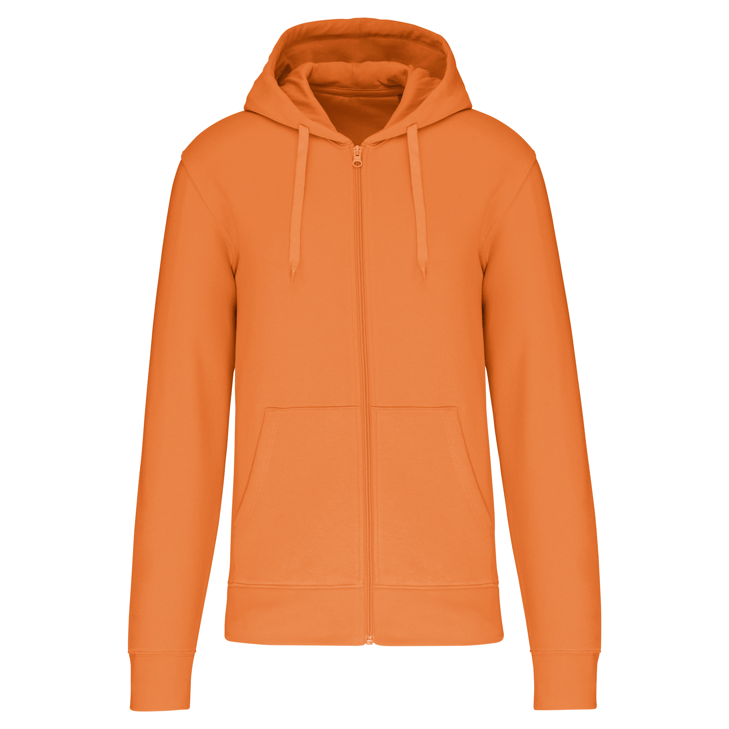 Veste zippée à capuche homme Light Orange face