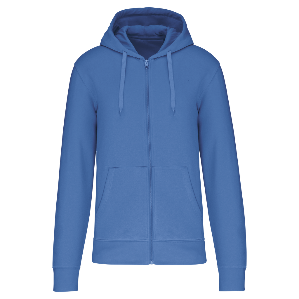 Veste zippée à capuche homme Light Royal Blue face