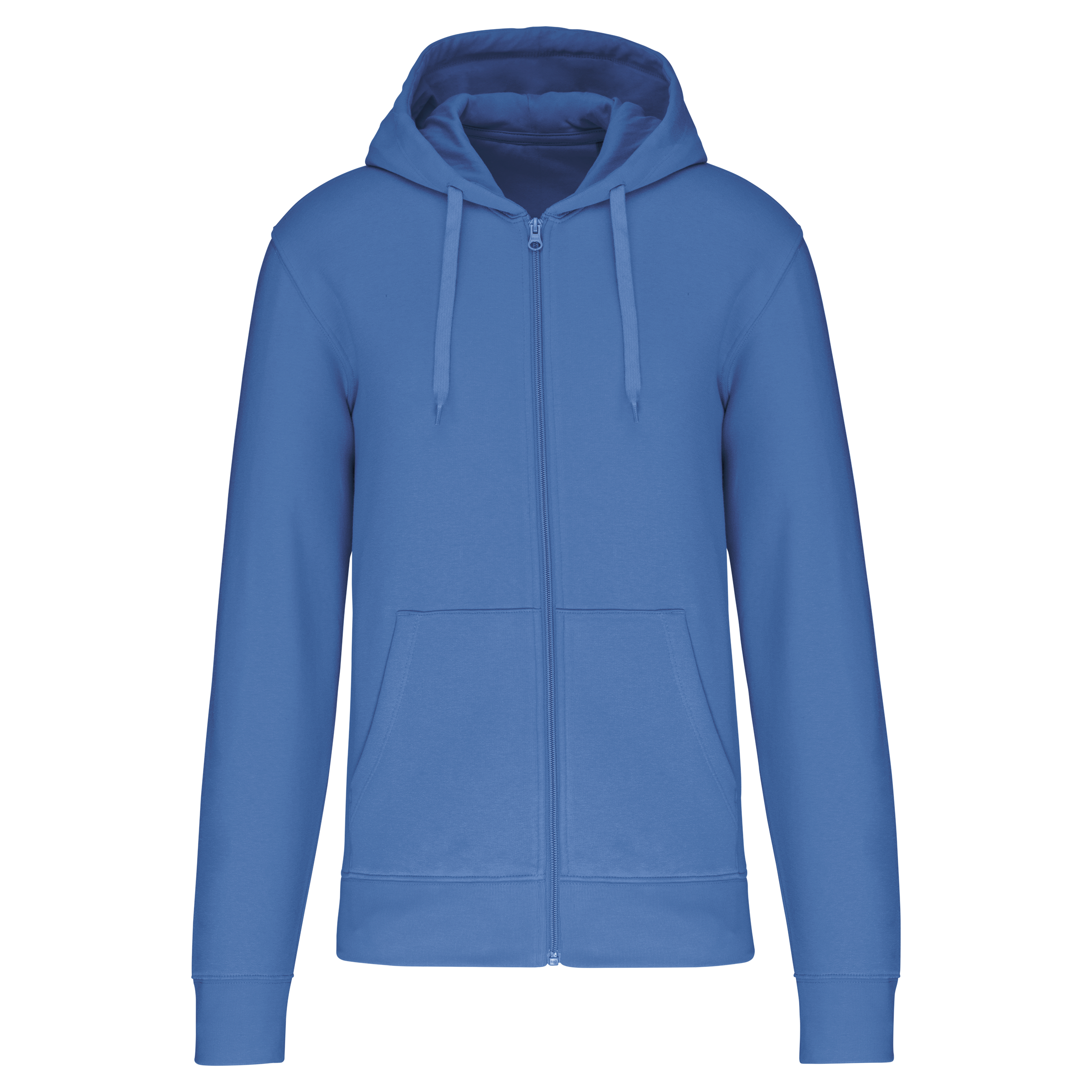 Veste zippée à capuche homme Light Royal Blue face