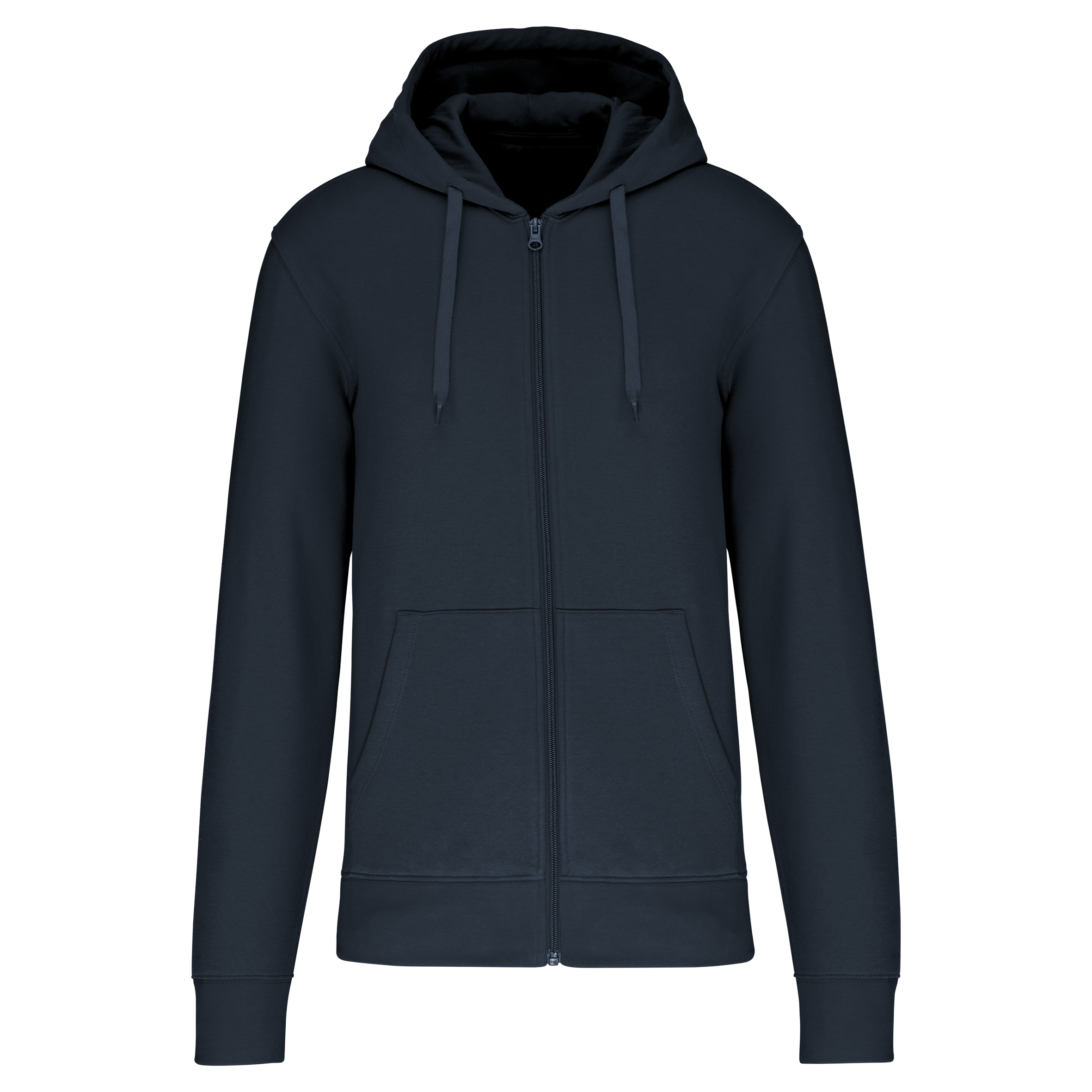 Veste zippée à capuche homme Navy face