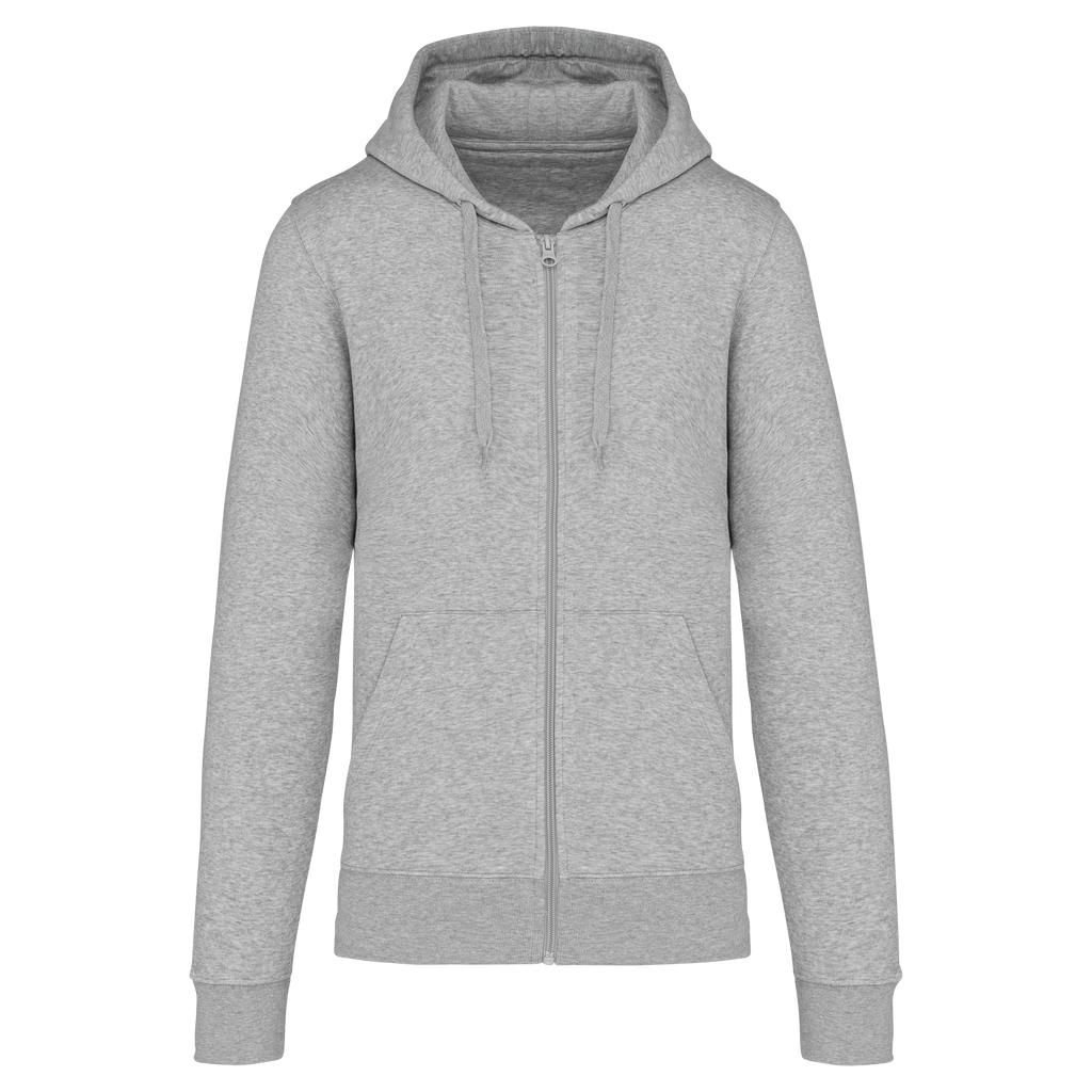 Veste zippée à capuche homme Oxford Grey face
