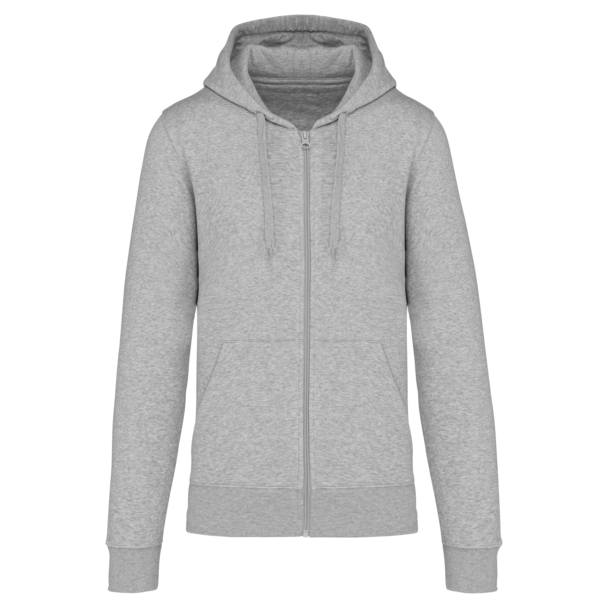 Veste zippée à capuche homme Oxford Grey face