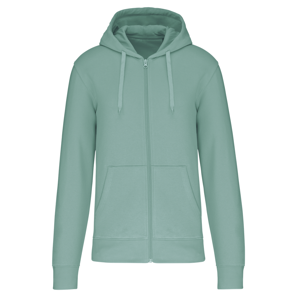 Veste zippée à capuche homme Sage face