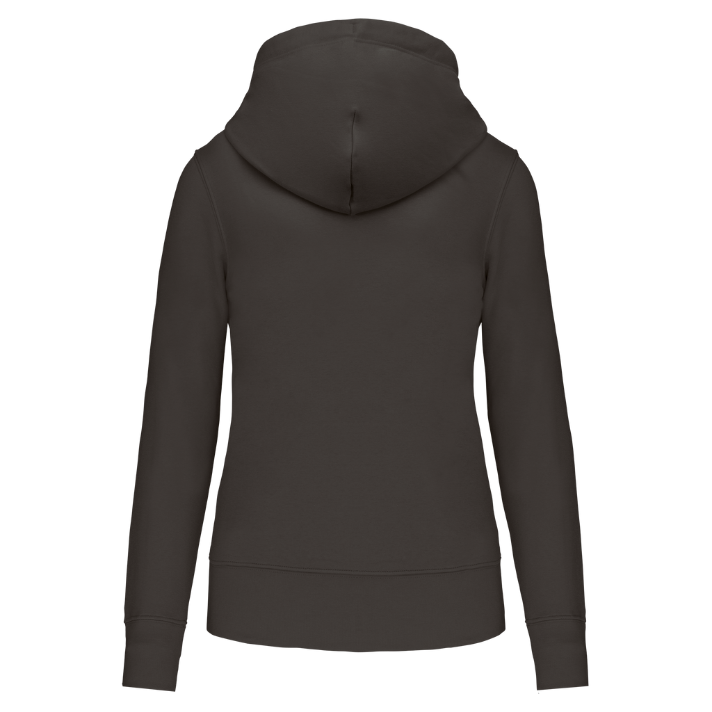 Veste zippée à capuche femme Dark Grey dos