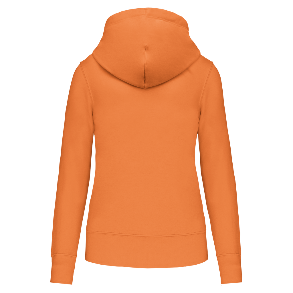 Veste zippée à capuche femme Light Orange dos
