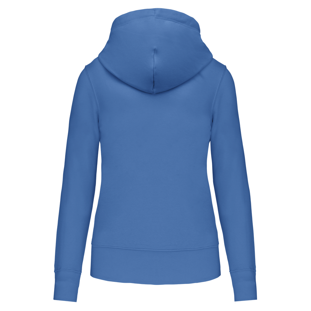 Veste zippée à capuche femme Light Royal Blue dos