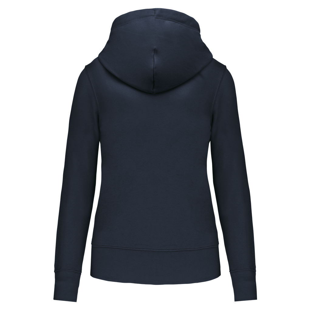 Veste zippée à capuche femme Navy dos