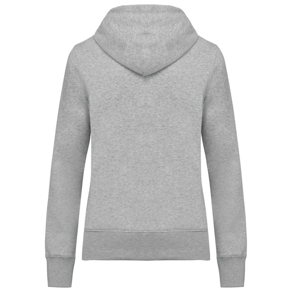 Veste zippée à capuche femme Oxford Grey dos