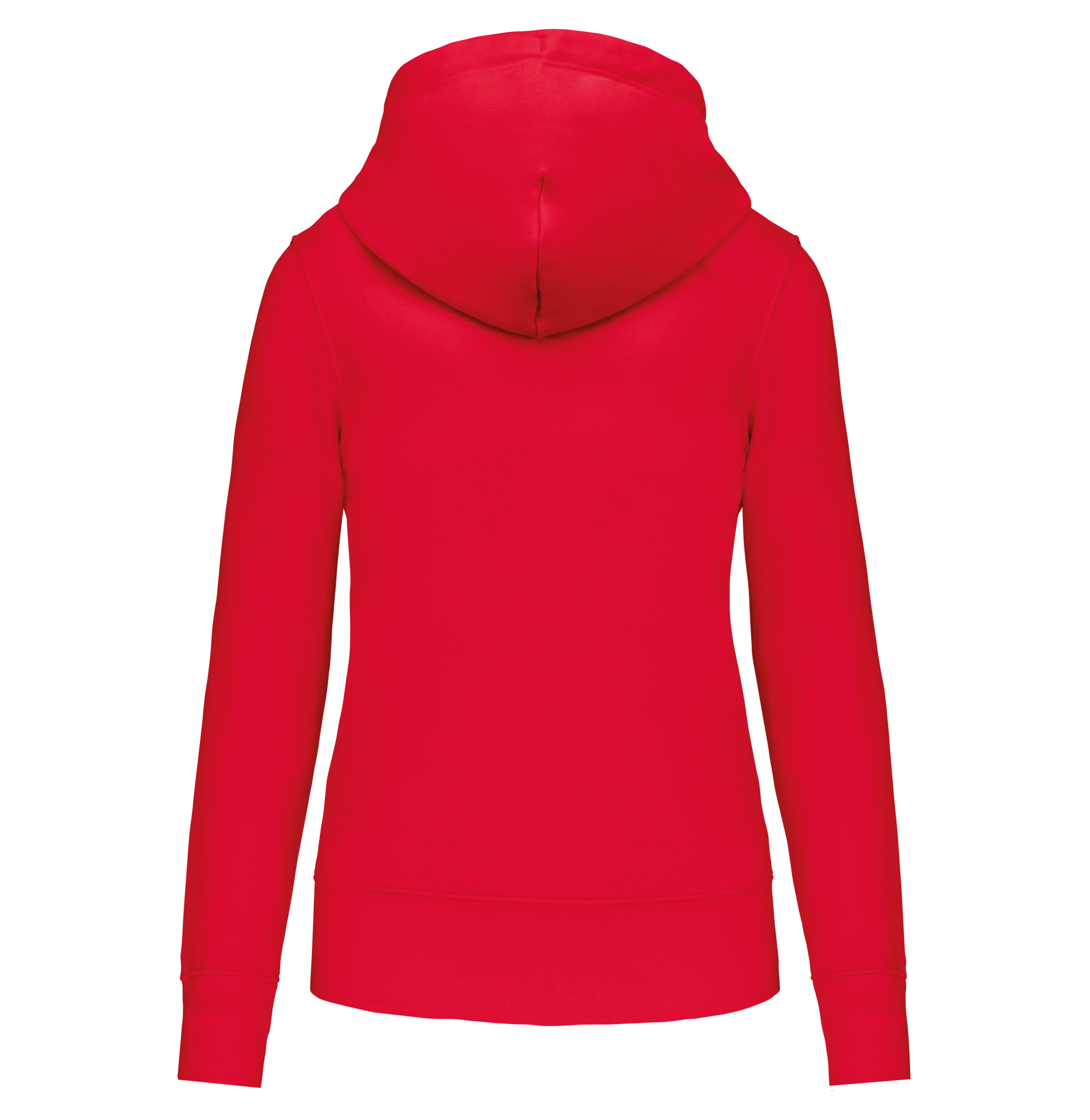 Veste zippée à capuche femme Red dos