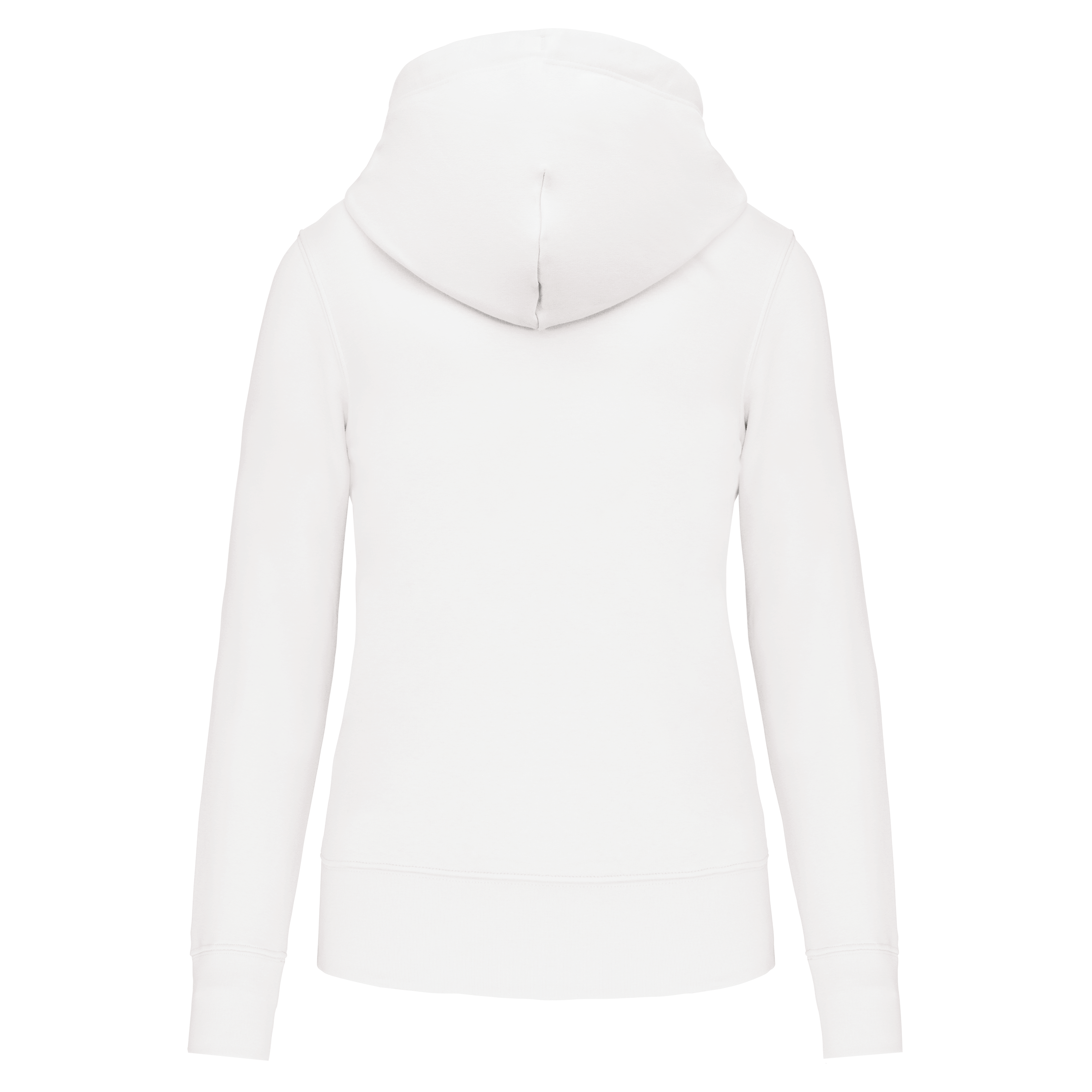 Veste zippée à capuche femme White dos