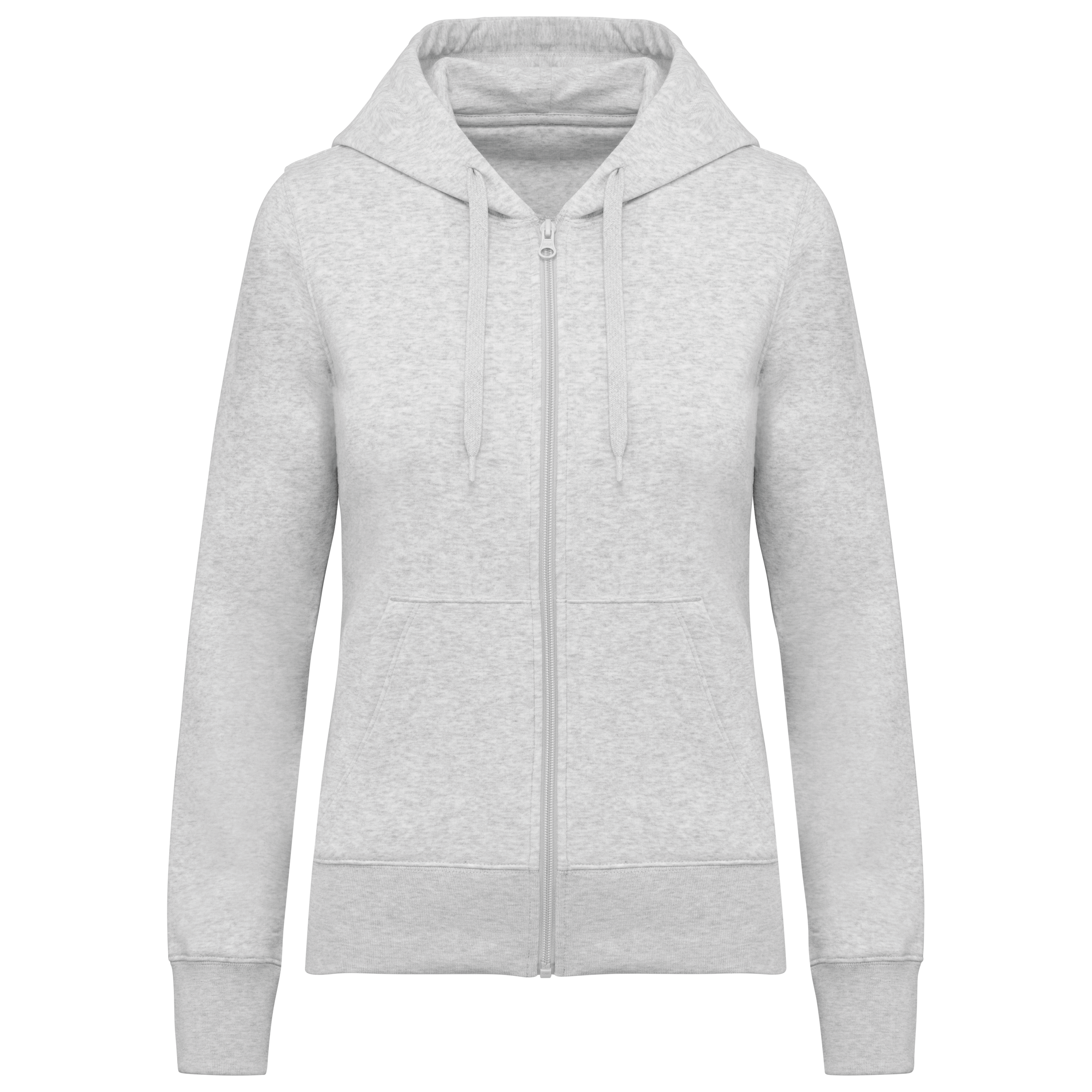 Veste zippée à capuche femme Ash Heather face