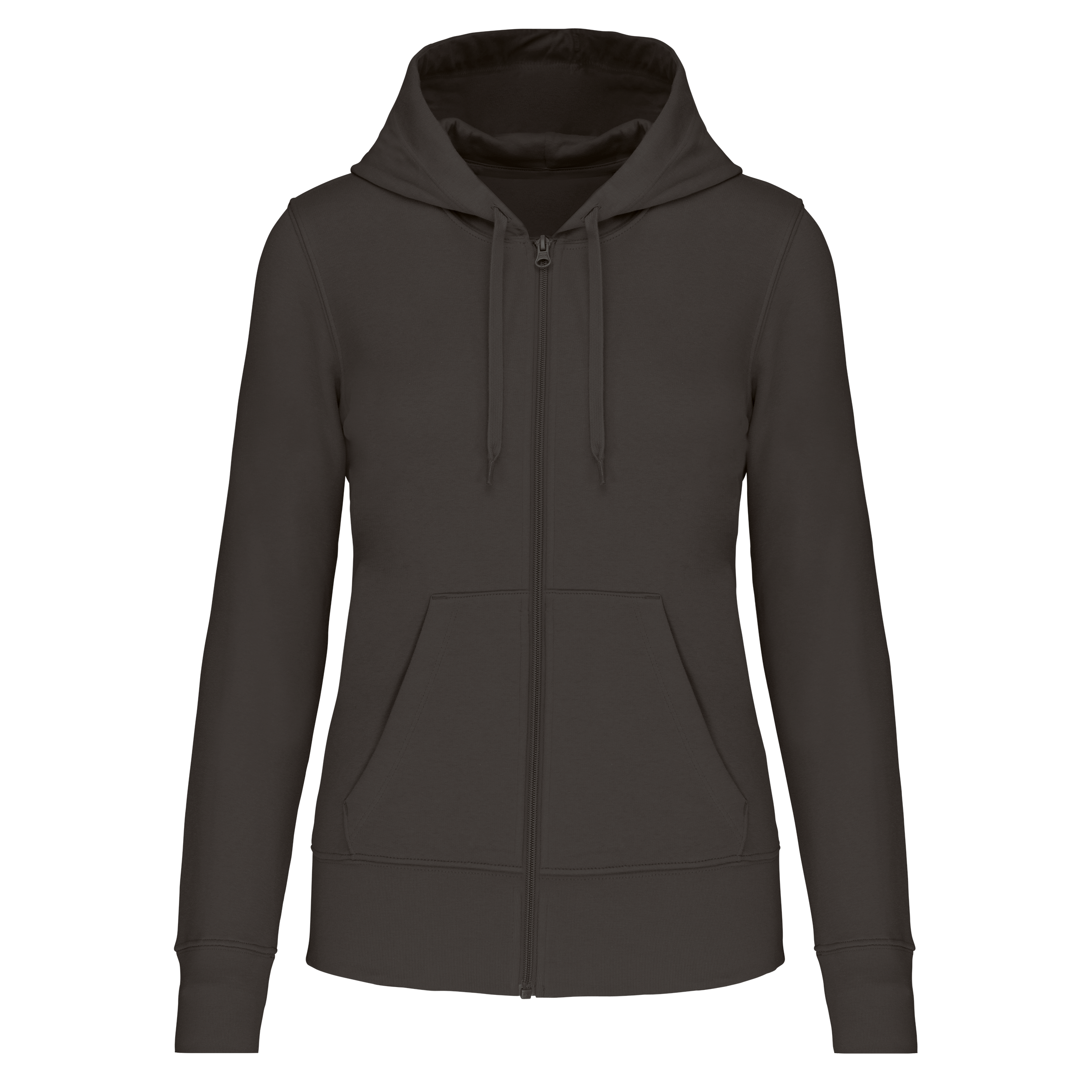 Veste zippée à capuche femme Dark Grey face