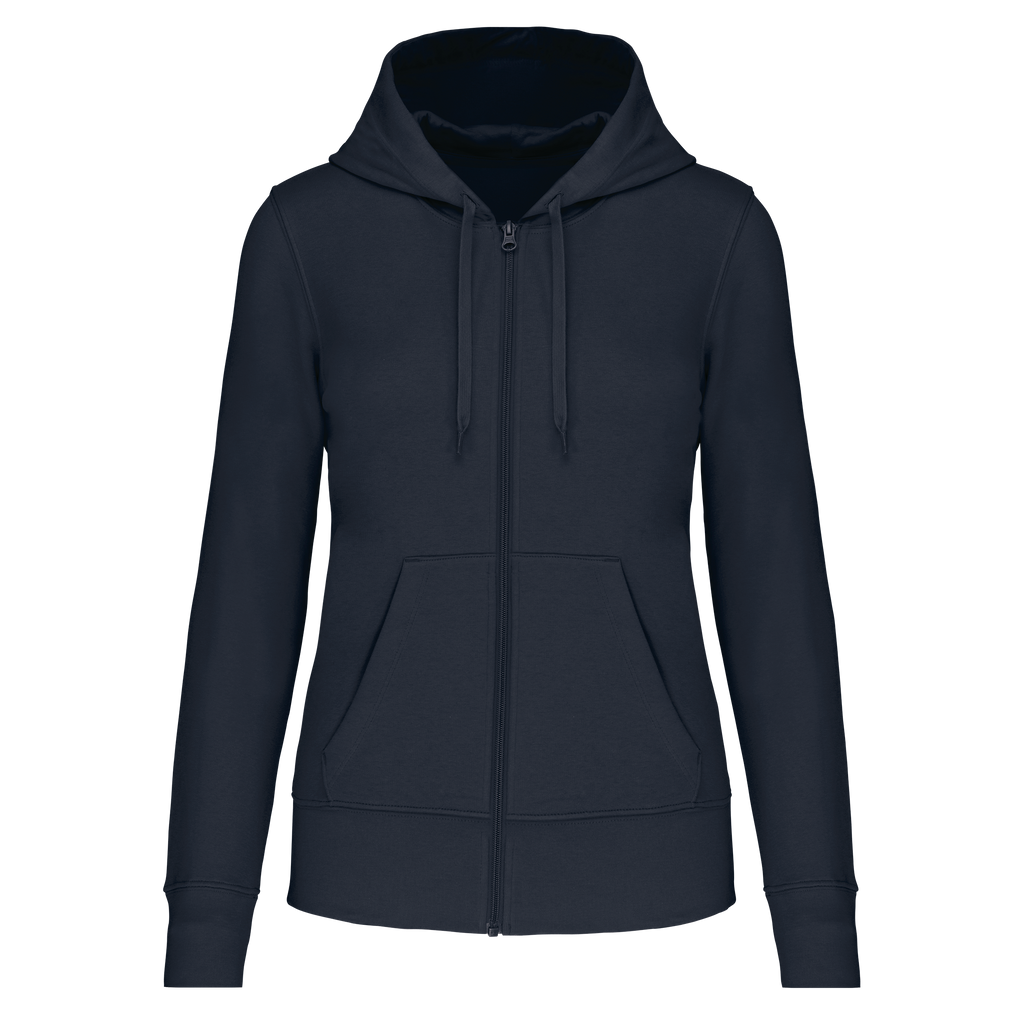 Veste zippée à capuche femme Navy face