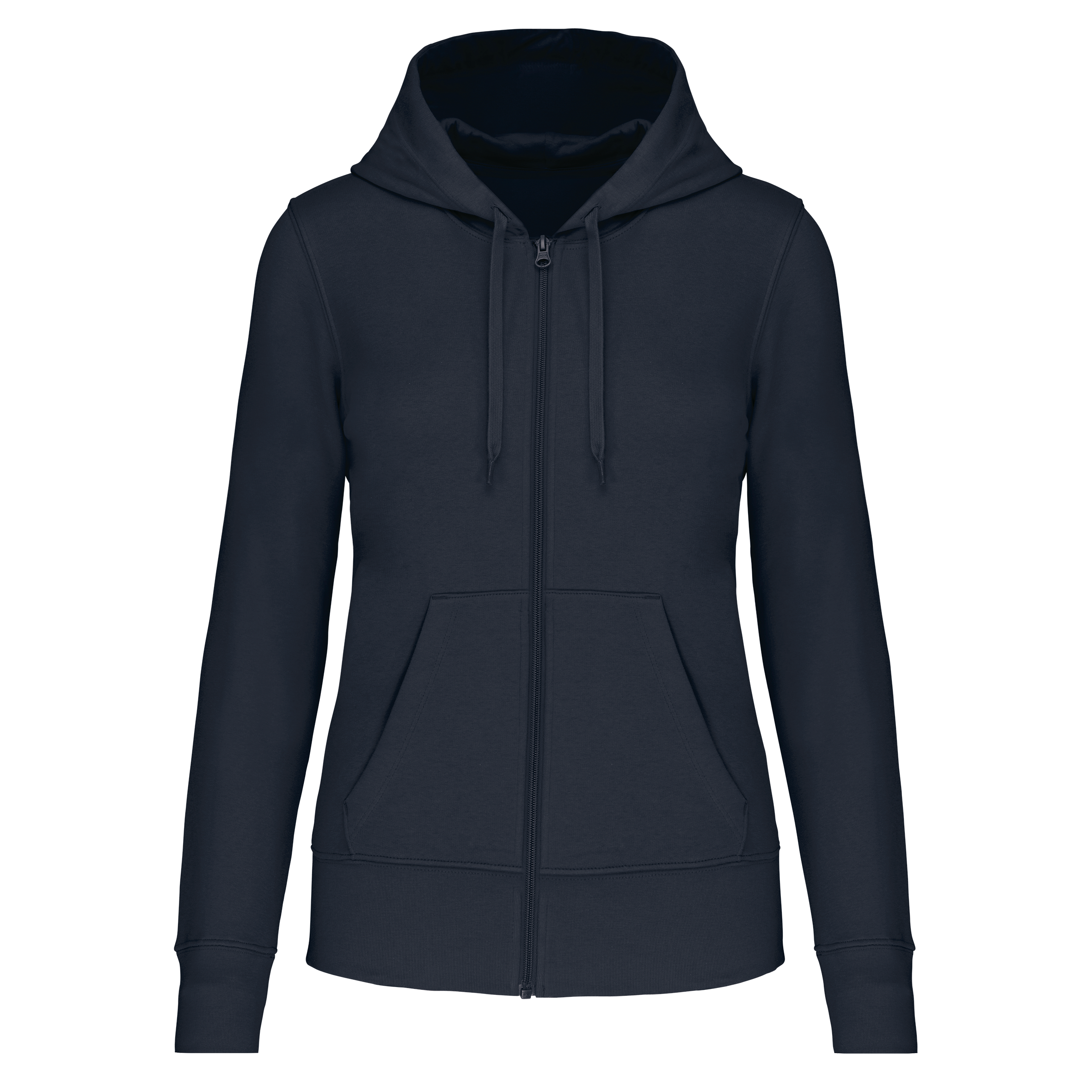 Veste zippée à capuche femme Navy face