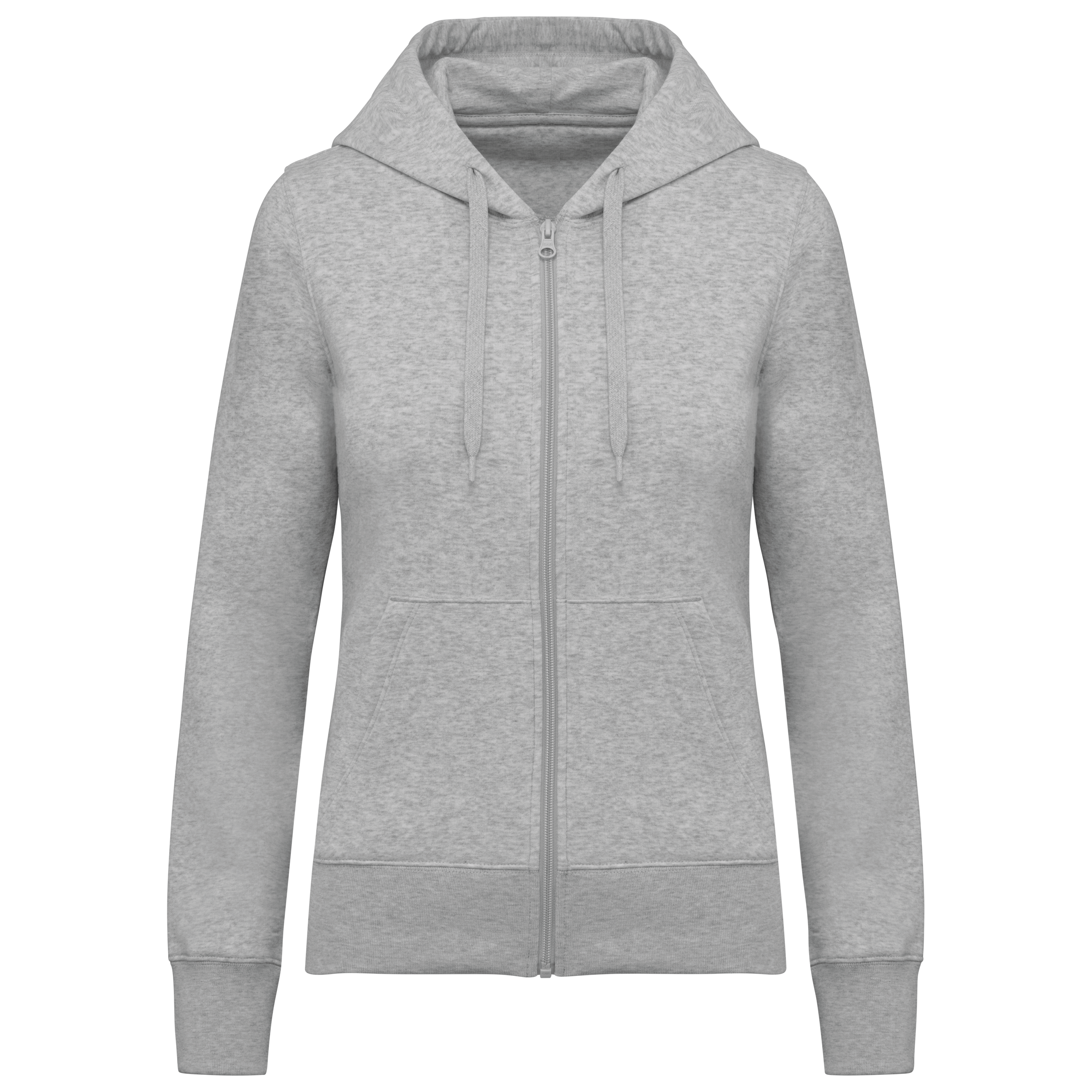 Veste zippée à capuche femme Oxford Grey face